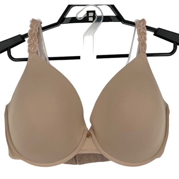 Natori T-shirt bra 732080 Pure Luxe underwire tan size 34DDD 34F DEFECT - Picture 1 of 6